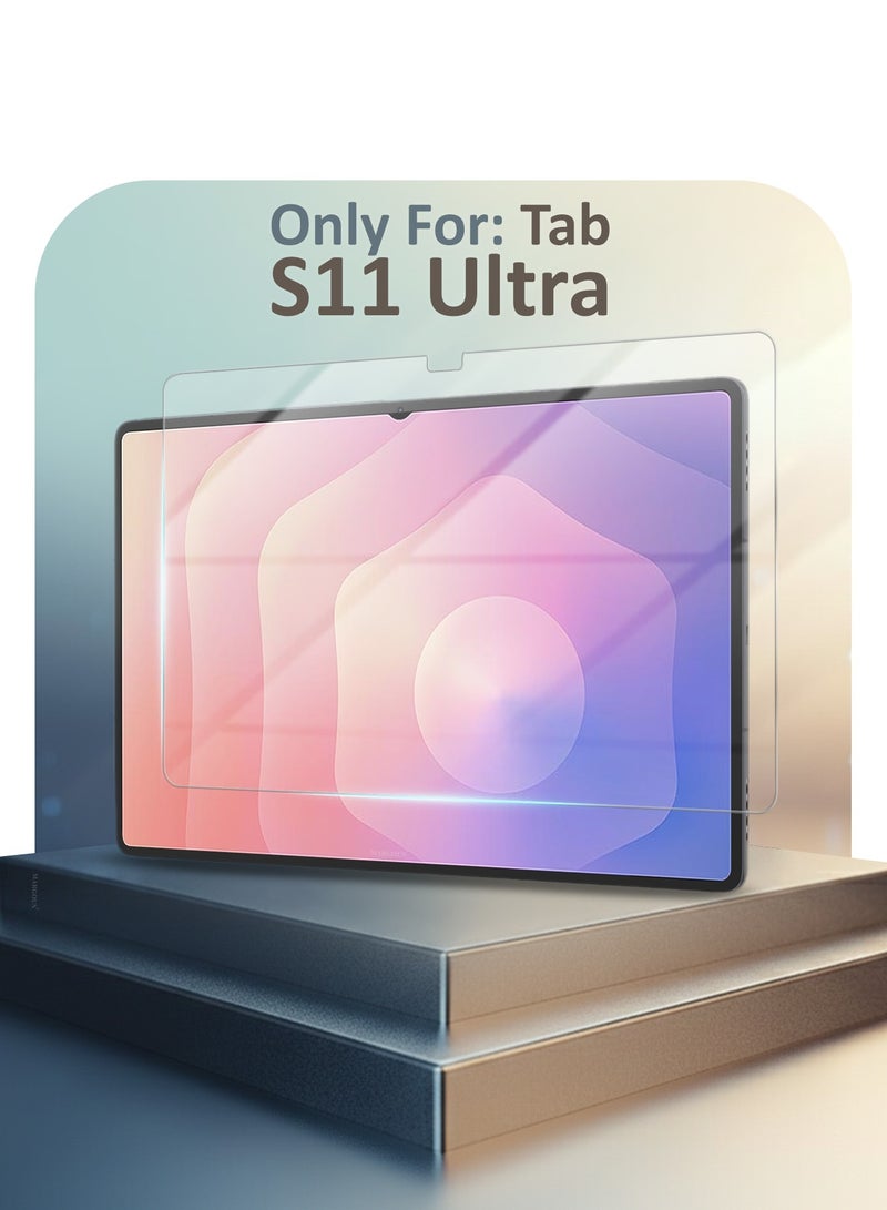 CATANES Screen Protcetor For Samsung Galaxy Tab S11 Ultra , Scratch and Shatter Resistant , Anti Bubble Glass ,Tempered Glass- Clear - Image 5